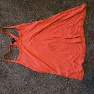 Orange top spaghetti straps